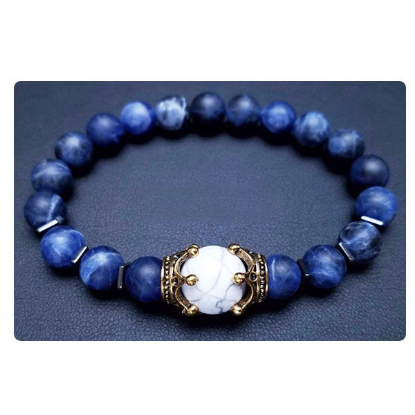 Bracelet Homme Néoprène, Perle de Tahiti et Argent Massif 925 - Bracelets -  Blue Pearls